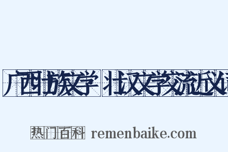 广西壮族文学·壮汉文学交流近义词是什么意思的图片